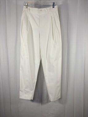 NWT PARTOW Connor Pant Off White Pleated Dress Pants - tapered leg
size 4